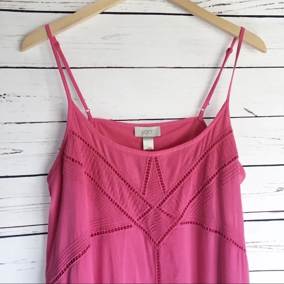 Loft sundress large pink flowy - Picture 2 of 6